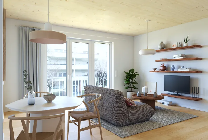 Offen gestaltete 2-Zimmer-Neubau-Wohnung — photo 1